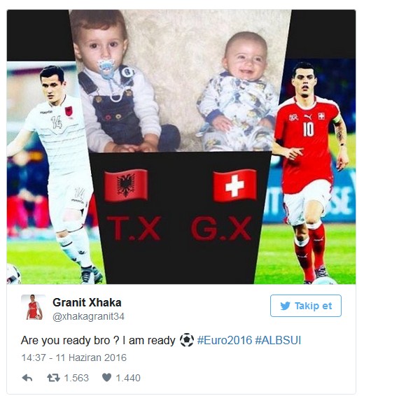 Xhaka kardeşler, EURO 2016'da tarihe geçti
