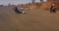 MOTOSİKLET CAMBAZI - Akrobasinin sonu kötü bitti