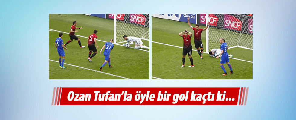 Ozan Tufan öyle bir gol kaçırdı ki...