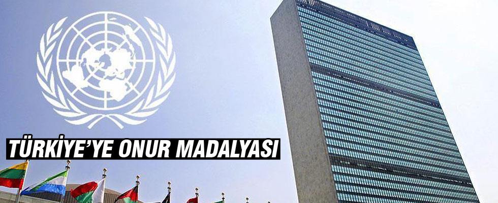 BM'den Türkiye'ye onur madalyası