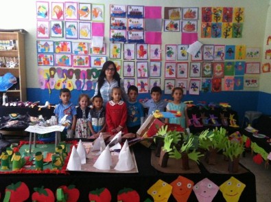 Karamık Köyü İlköğretim Okulu Ana Sınıfından Yıl Sonu Sergisi