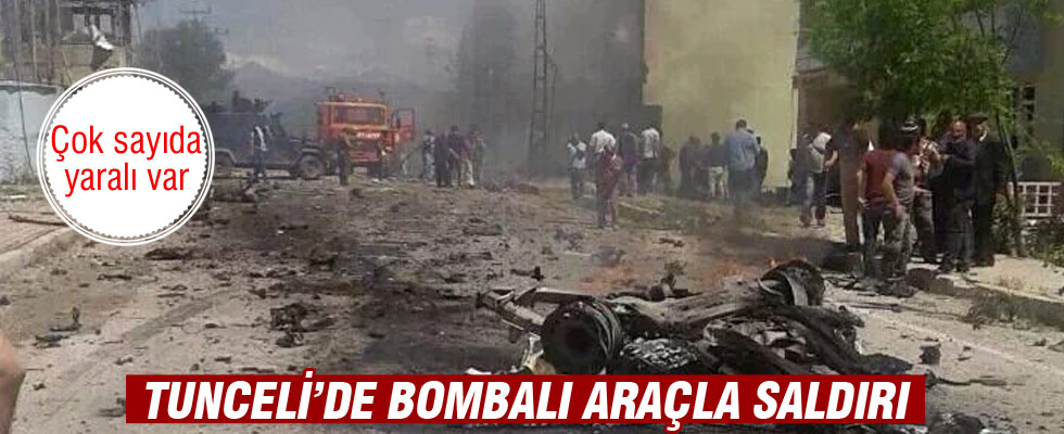 Tunceli'de bombalı araçla saldırı: Yaralılar var