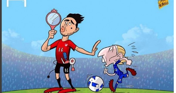 Ünlü karikatürist Momani'den, Ozan Tufan karikatürü