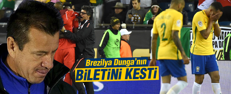 Brezilya Dunga'nın biletini kesti