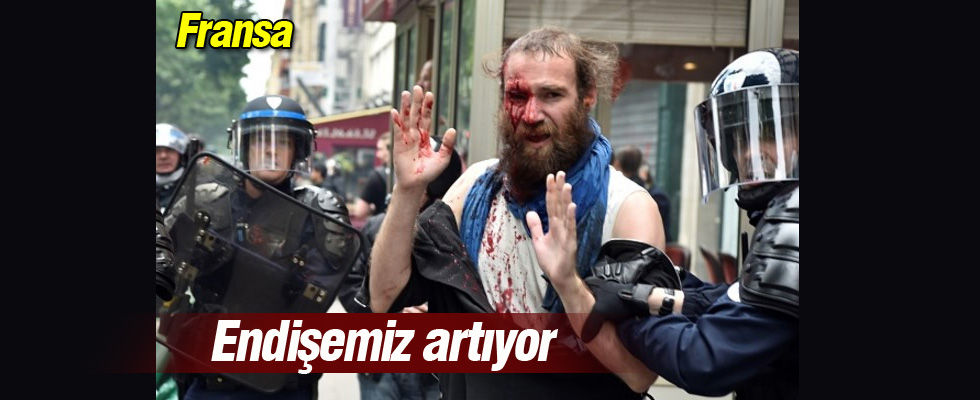 Polisin attığı gaz kapsülü eylemcinin yüzünde patladı