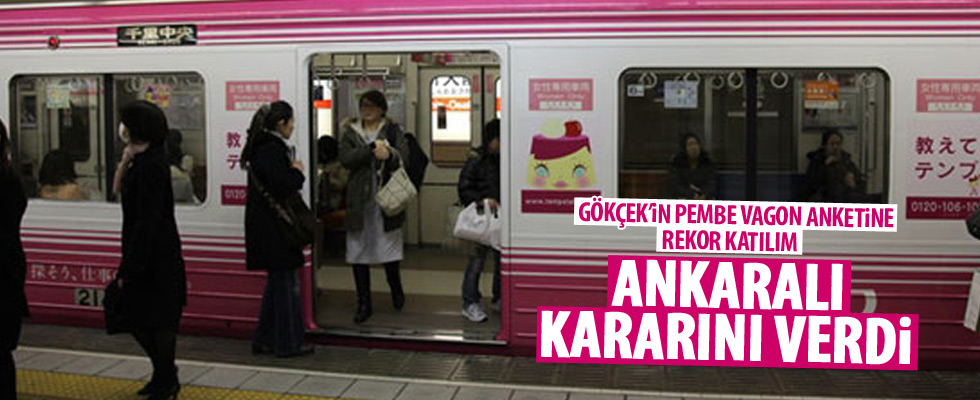 Melih Gökçek'in vagon anketi sonuçlandı