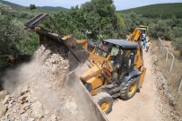 KALDIRIM ÇALIŞMASI - Bodrum'da Çalışmalar Aralıksız Sürüyor