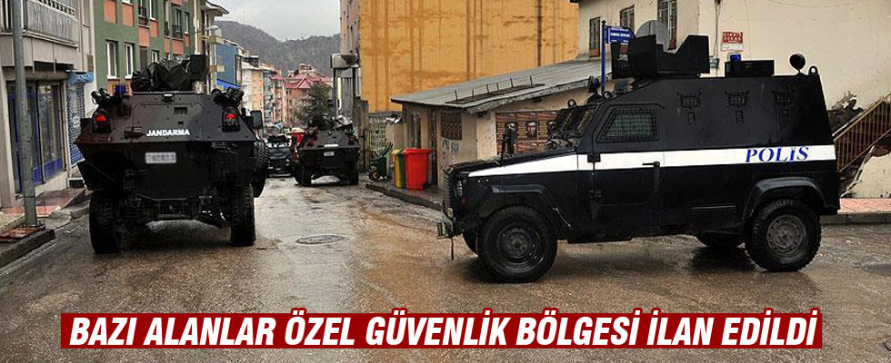 Hakkari'de bazı alanlar 'özel güvenlik bölgesi' ilan edildi