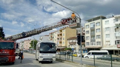 Lapseki'de Trafik Sinyalizasyon Çalışmaları