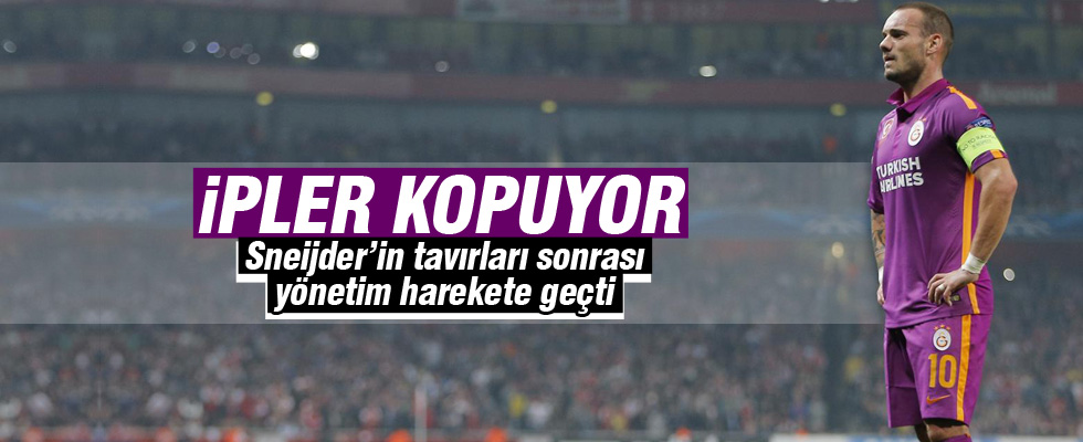 Galatasaray'da Sneijder krizi