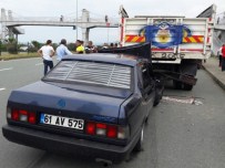 Rize'de Trafik Kazası Açıklaması 1 Yaralı