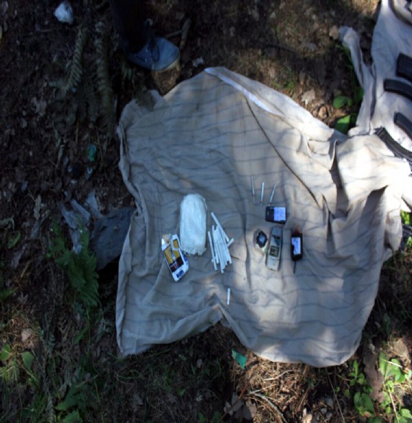 Aydos ormanında PKK cephaneliği bulundu