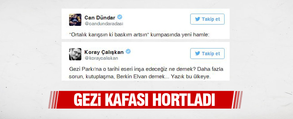 Erdoğan'ın Gezi Parkı açıklamasından rahatsız oldular