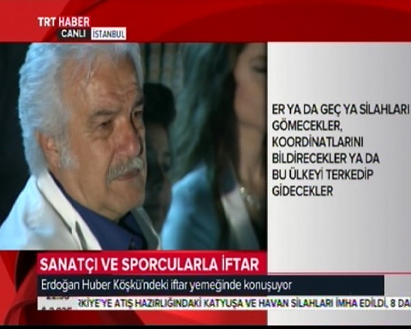 İftar programında duygusal anlar