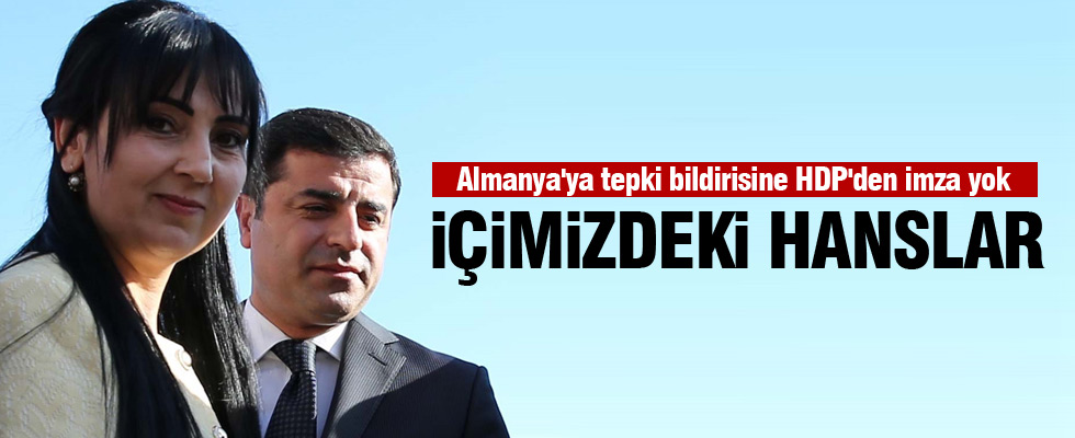 Almanya'ya tepki bildirisine HDP'den imza yok