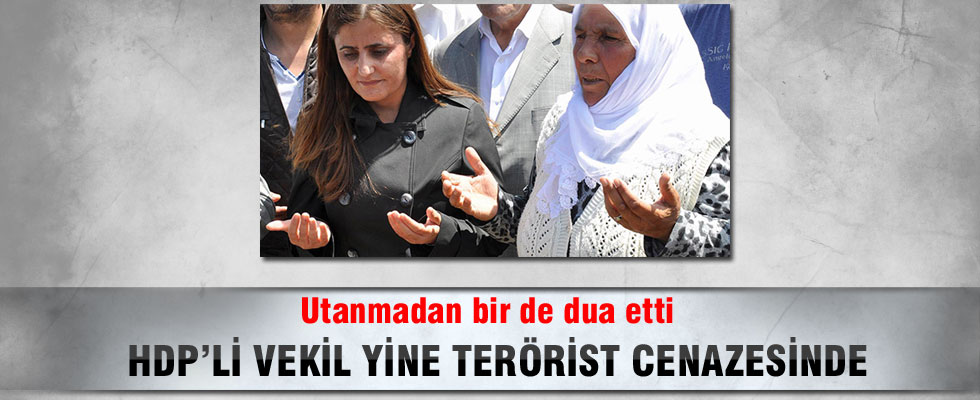HDP'li vekil yine terörist cenazesinde!