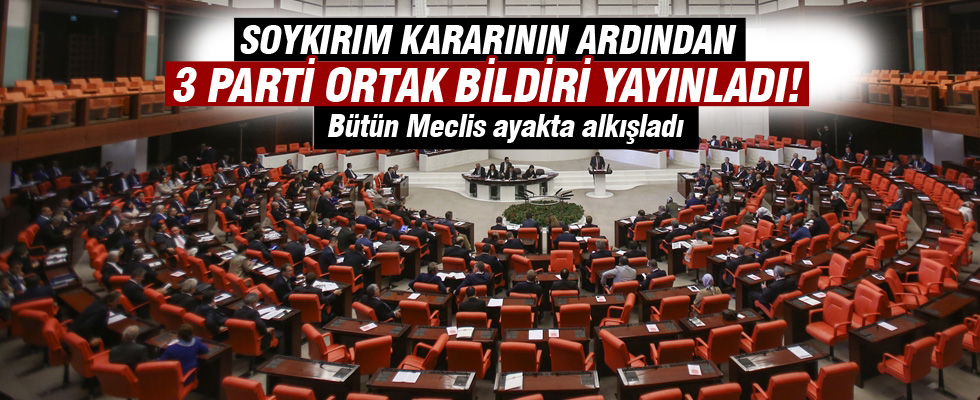 Almanya'ya karşı üç partiden ortak bildiri