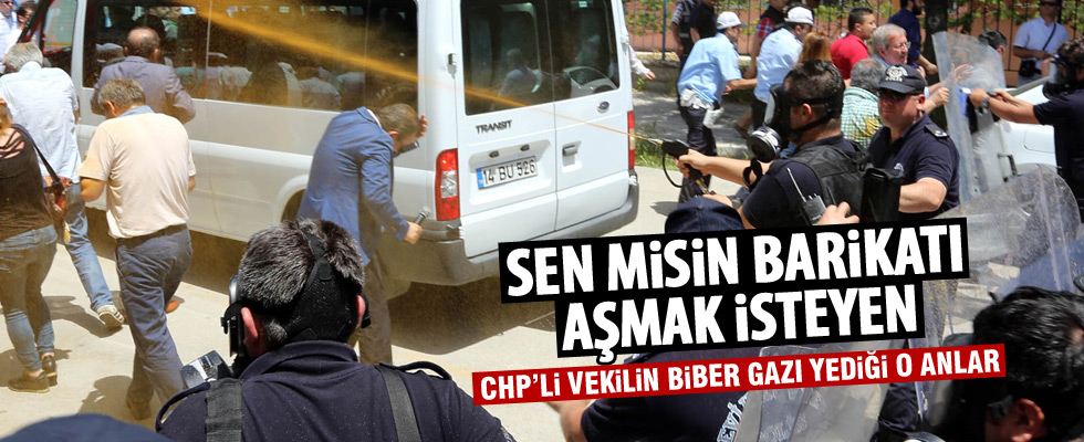 Bolu'da CHP'lilere gazlı polis müdahalesi