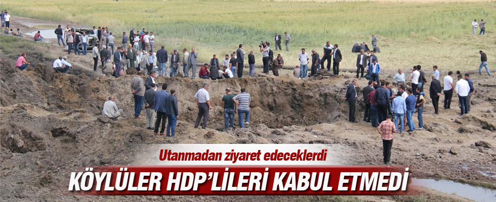 HDP'liler katliam yapılan köye alınmadı