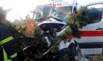 ÖZEL AMBULANS - Söke'de Ambulans Kaza Yaptı