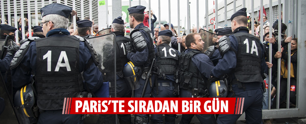 Fransa'da iş bırakma eylemine müdahale