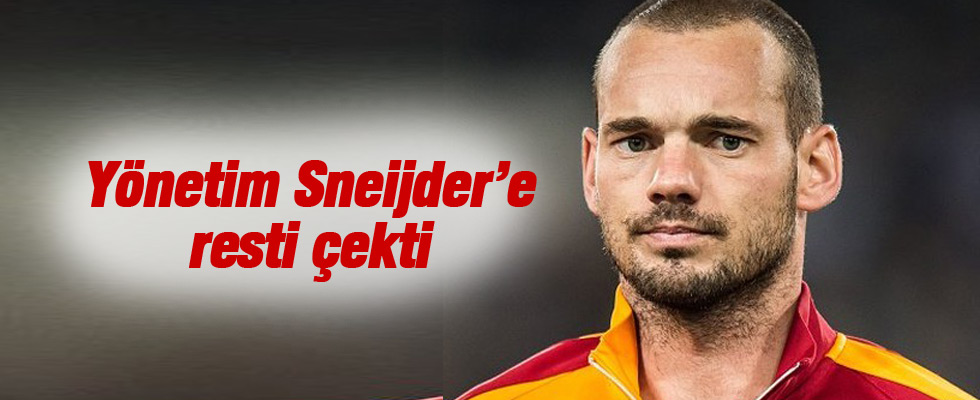 Sneijder'e rest! 'Ya ücretini düşür ya da...'