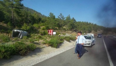 Dalaman'da Trafik Kazası Açıklaması 1 Ölü, 1 Yaralı