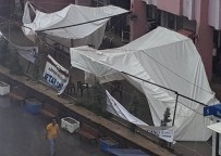 İFTAR ÇADIRI - İftar Çadırı Aşırı Yağıştan Çöktü Açıklaması 1 Yaralı