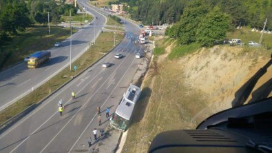 Otobüs Refüje Çarptı Açıklaması 40 Yaralı