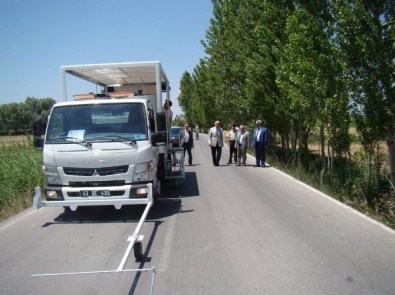 Kütahya'da Yol Çizgi Boyama Çalışmaları