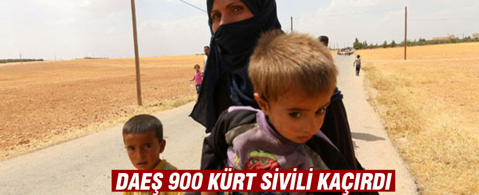DAEŞ Menbiç'te 900 Kürt sivili kaçırdı