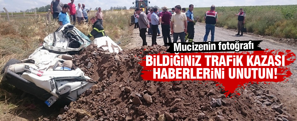 Kağıt gibi araçtan sağ çıktılar