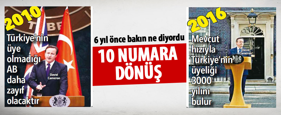 Cameron'dan 10 numara dönüş