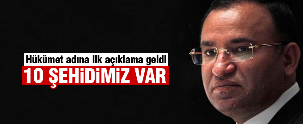 Bekir Bozdağ patlamaya dair açıklama