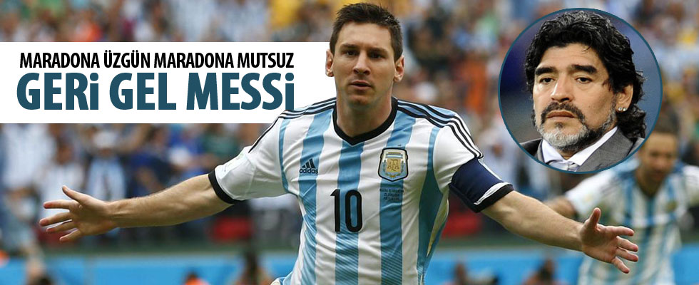 Efsaneden Messi'ye dön çağrısı