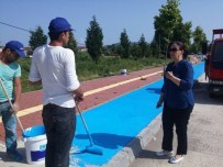 SALTUKOVA - Saltukova'da Bisiklet Yolları Boyanıyor