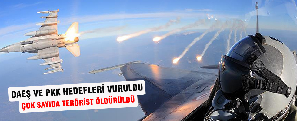 DAEŞ ve PKK hedefleri vuruldu