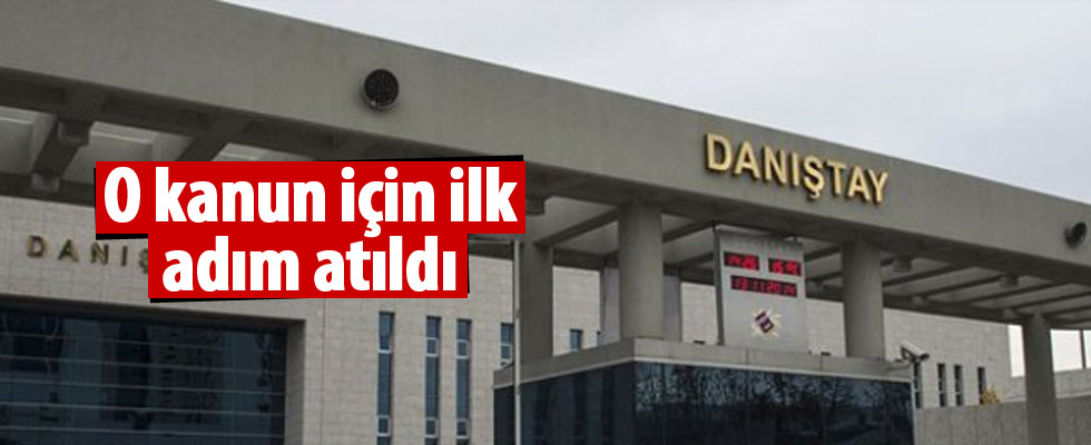 Danıştay Kanunu'nda değişiklikte ilk adım atıldı