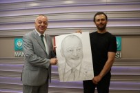 ŞEHİR TİYATROSU - Başkan Ergün'e Olan Sevgisini Tuvale Döktü