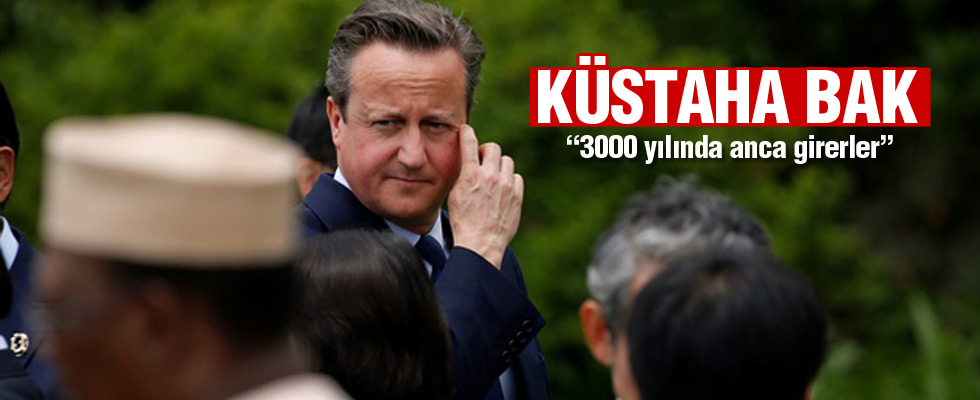 Cameron tepki çeken Türkiye sözlerini yineledi