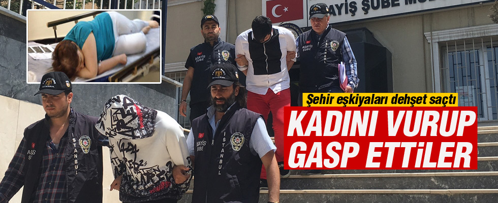 İstanbul'da şehir eşkıyaları bir kadını vurdu 115 bin TL gasp etti