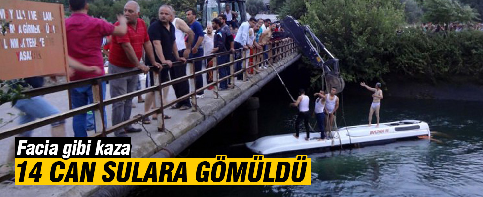 Öğrenci servisi kanala uçtu: 14 ölü