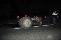 ŞERİT İHLALİ - Tır Traktöre Çarptı Açıklaması 5 Yaralı