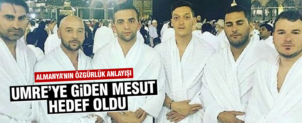 Umre'ye giden Mesut Özil, Alman aşırı sağcı partinin hedefinde