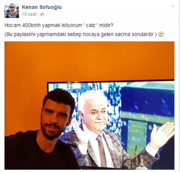 Kenan Sofuoğlu'ndan Nihat Hatipoğlu’na ilginç soru