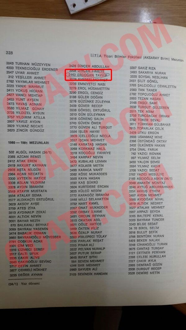 Cumhurbaşkanı Erdoğan'ın sınıf arkadaşı belgeleri paylaştı