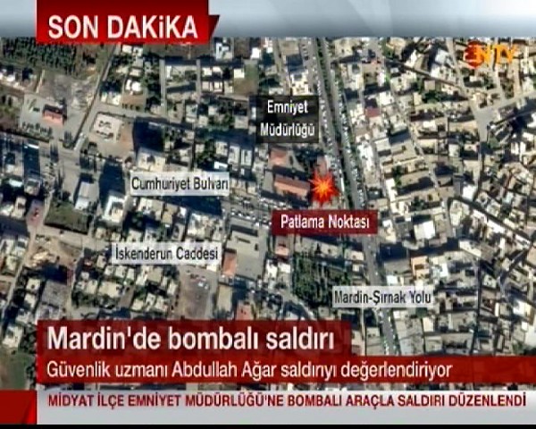 Mardin Midyat'ta bombalı saldırı