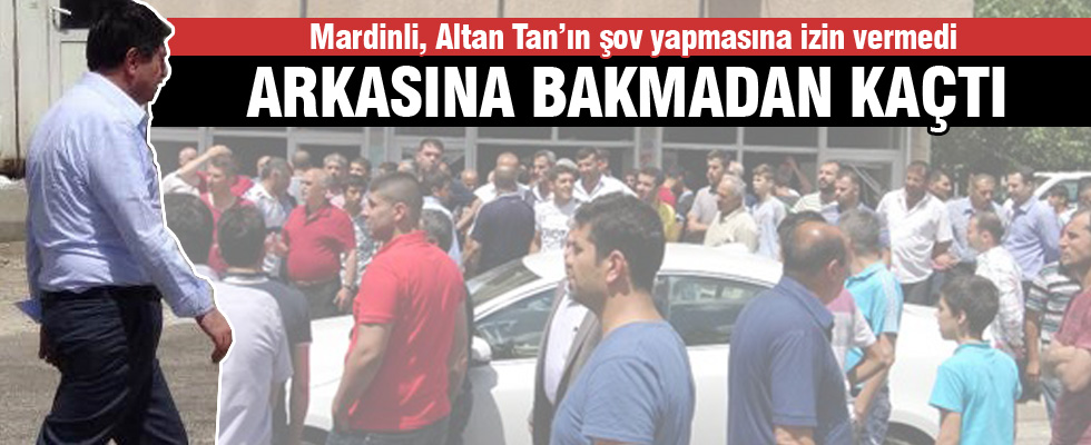 Altan Tan'a Mardin'de tepki