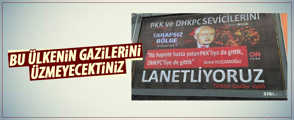 Gaziler Vakfı'ndan Kılıçdaroğlu'na tepki