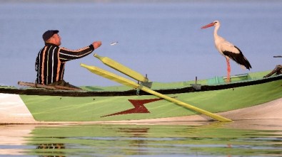 Leylekle Balıkçının 5 Yıllık Dostluğu La Fontaine Masallarını Andırıyor